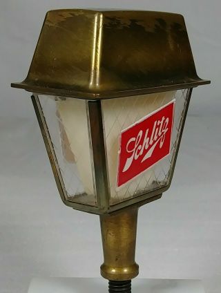 Old Schlitz Beer Tap Knob Handle Figural Lantern Shaped Milwaukee Wisconsin WI 2