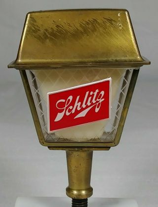Old Schlitz Beer Tap Knob Handle Figural Lantern Shaped Milwaukee Wisconsin WI 3