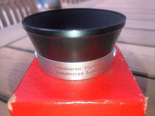 Leica Leitz Summaron 3.  5cm/ Summicron 5cm Vintage Lens Hood GmbH Wetzlar Germany 3