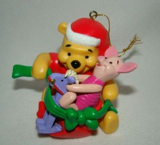 Disney Winnie The Pooh & Piglet On Rocking Horse Christmas Tree Holiday Ornament