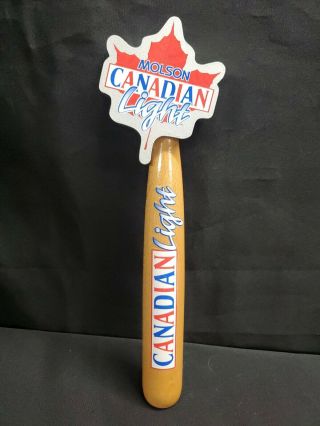 Molson Canadian Light Baseball Bat Keg Beer Tap Handle Pull