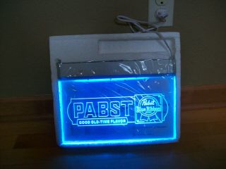 Pabst Blue Ribbon Vintage Neon Lighted Wall Hanging Sign Display Board