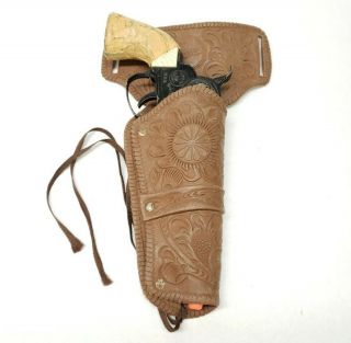 Vintage Fanner 50 Toy Cap Gun Pistol With Holster Mattel Rare
