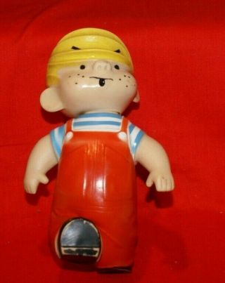 Vintage Dennis The Menace 1959 Rubber Figurine Hall Syndicate Inc.  7.  5 " H