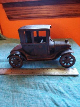 Vintage Antique Cast Iron Ford Model T Car