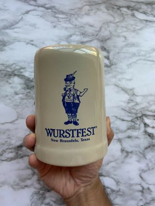 Vintage Gerz Wurstfest Braunfels,  Tx - German Beer Bier Mug Stein 0.  5l