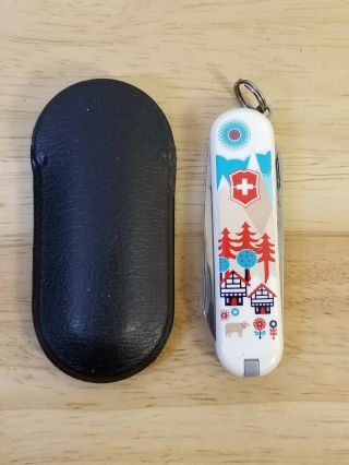 2015 Limited Edition Victorinox Swiss Village Classic Sd Swiss Army Knife,  Pouch