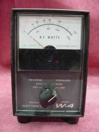 Vintage Drake Watt Meter Model W - 4 - Estate Item