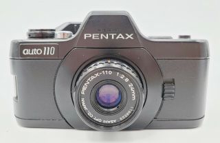 Vintage Pentax Auto110 SLR Camera with f/2.  8 - 18mm,  24mm,  50mm and 70mm Lenses 2