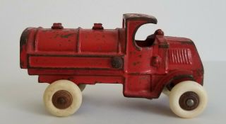 Antique Cast Iron Toy Gasoline Truck Tanker Ac Williams Hubley Arcade 1930 