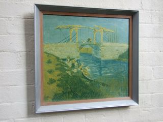 Vintage Retro Mid - Century Print - Van Gogh Bridge At Arles 1960 