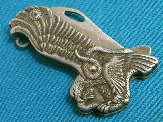 Mini Figural Dualing Fighting Eagle Snake Knife Pocket Watch Fob Key Chainknives