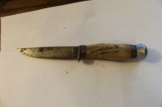 Vintage National Cutlery Hunting Knife Solingen Germany Aluminum Pommel