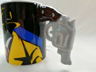 DICK TRACY Collectible Mug / Cup By Applause w/ Gun Handle Walt Disney 3