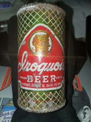 Iroquois Indian Head Beer,  Flat Top Beer Can