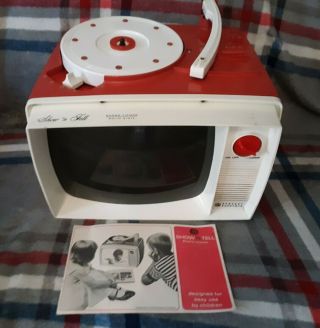 Vintage Ge General Electric 1964 Show N Tell Phono Viewer Player,  Needs Work