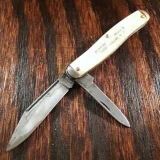 Iroquois Knife Made In Usa By Utica 1930s 2 Blade Jack Vintage Advertising