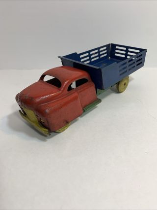 Vintage Wyandotte Gmc Bullet Nose Pressed Steel Toy Dump Truck Rare 4 Color 12”