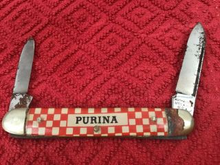 Vintage Kutmaster Purina Advertising Pocket Knife