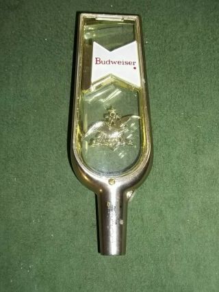 Vintage Budweiser Tap Handle Metal Acrylic W Eagle Anheuser Buch