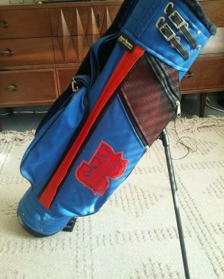 Vtg Jones Sports Co.  Golf Stand Bag Syracuse University Blue Single Strap