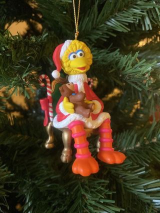 Vintage Grolier Sesame Street Big Bird 1992 Christmas Ornament 001904