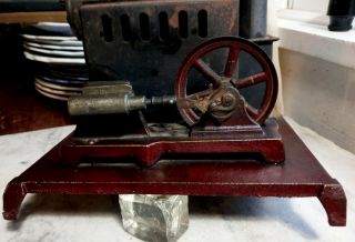 Antique Cast Iron & Tin Toy Steam Engine