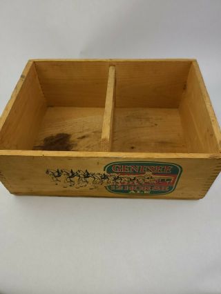 Vintage Beer Genesee 12 Horse Ale Rochester Ny Dove Tail Wood Box