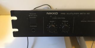 Vintage Nikko Pre Amplifier Beta 30.  Rack Mount