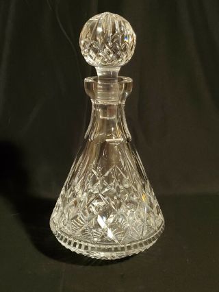 Vintage Waterford Crystal Lismore Roly Poly Decanter - Exc