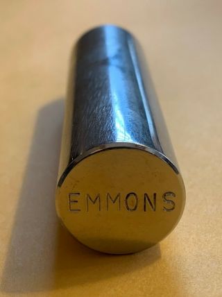 Vintage Emmons Steel Guitar Bar - For Pedal & Lap Steel,  Dobro,  8.  5 Oz Stainless
