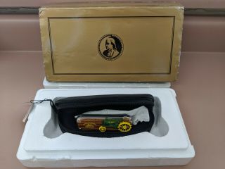 Franklin John Deere 1934 Model A Pocket Knife With Case And Box