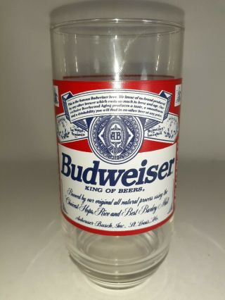 Budweiser Beer Glass (set Of 2)