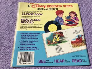1985 Walt Disney Discovery Series People at Work 393 33 1/3 RPM & 24 Page Book 2