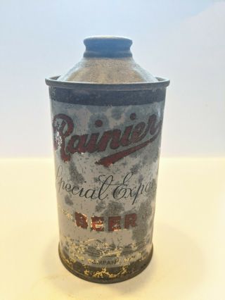 Rainier Special Export Lager Low Profile Irtp Cone Top Beer Can
