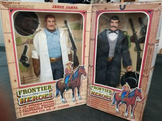Wyatt Earp Jesse James Action Figures - Frontier Heroes