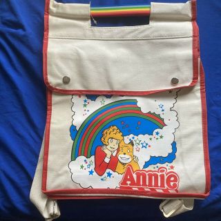Vintage 1981 Little Orphan Annie Dog Sandy Canvas Purse Bag Graphics Nos
