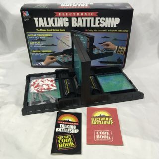 Electronic Talking Battleship Game Vintage 1982 Milton Bradley - Pristine