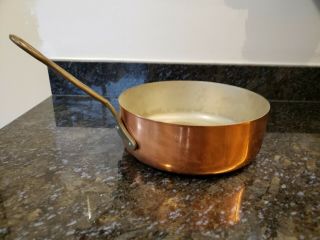 Vintage Copper Douro Sauce Pan Brass Handle
