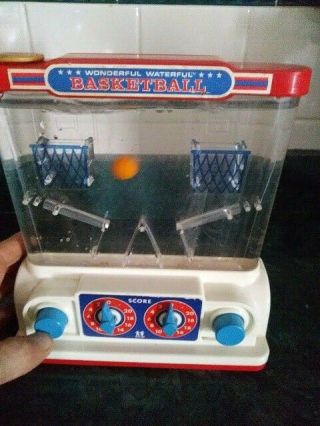 Vintage Tomy Water Game Wonderful Waterful Basketball 70 ' s - 80 ' s Toy 2