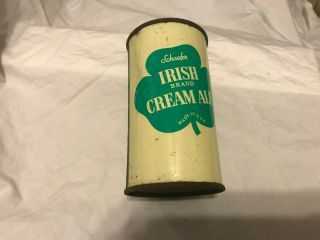 Schaefer Irish Brand Cream Ale Beer Steel Flat Top Can Albany Ny 12oz 127 - 26