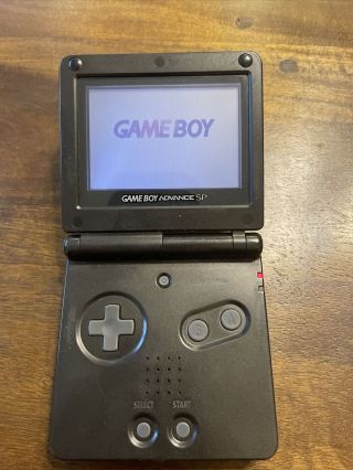 Vintage Nintendo Game Boy Advance Sp Handheld Console Ags - 001 Black (no Charger)