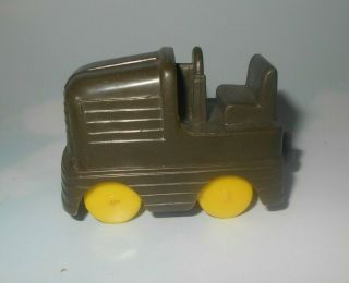 1950 Marx Army Training Center Play Set Plastic Tractor Vehicle For Towing Plane