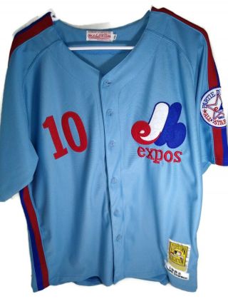 Vintage Montreal Expos 10 Andre Dawson Micthell Ness 1982 Jersey Patch.