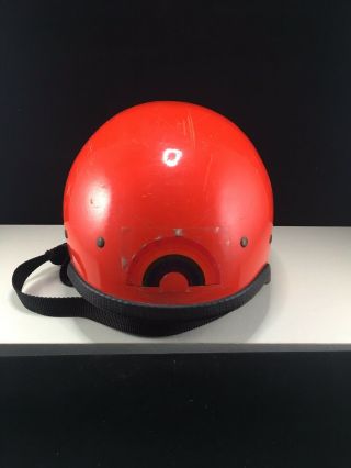 Vintage Orange Joe Brown Jb Rock Climbing Helmet Made In Wales U.  K.