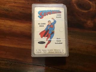 1966 Whitman Superman Card Game Set Rare Vintage Comic Book Action Figure