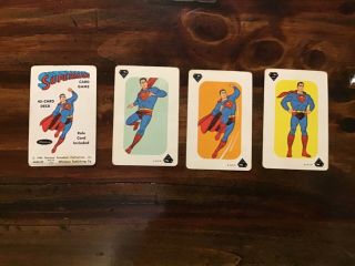 1966 Whitman Superman Card Game Set Rare Vintage Comic Book Action Figure 2