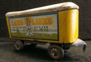 Lindstrom Tin Toy Truck Trailer Advertising Land O 