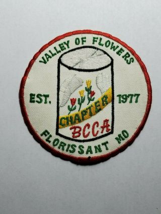 Vintage Bcca Beer Can Collectors Of America Cloth Patch Missouri