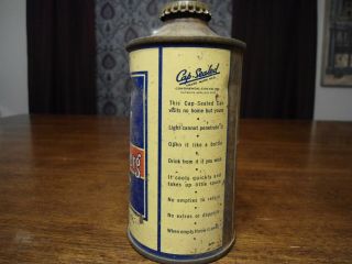 153 - 20 BLATZ OLD HEILDELBERG CASTLE CONE TOP BEER CAN W CAP 2